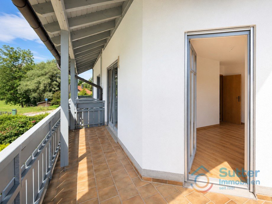 Balkon 1. Obergeschoss Doppelhaush�lfte Kaufbeuren