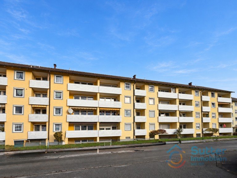 Westansicht Kaufbeuren - Haken Etagenwohnung Sonnige 2-Zimmerwohnung mit Westbalkon