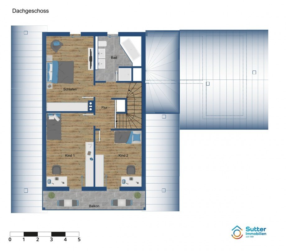 Dachgeschoss Einfamilienhaus Kaufbeuren