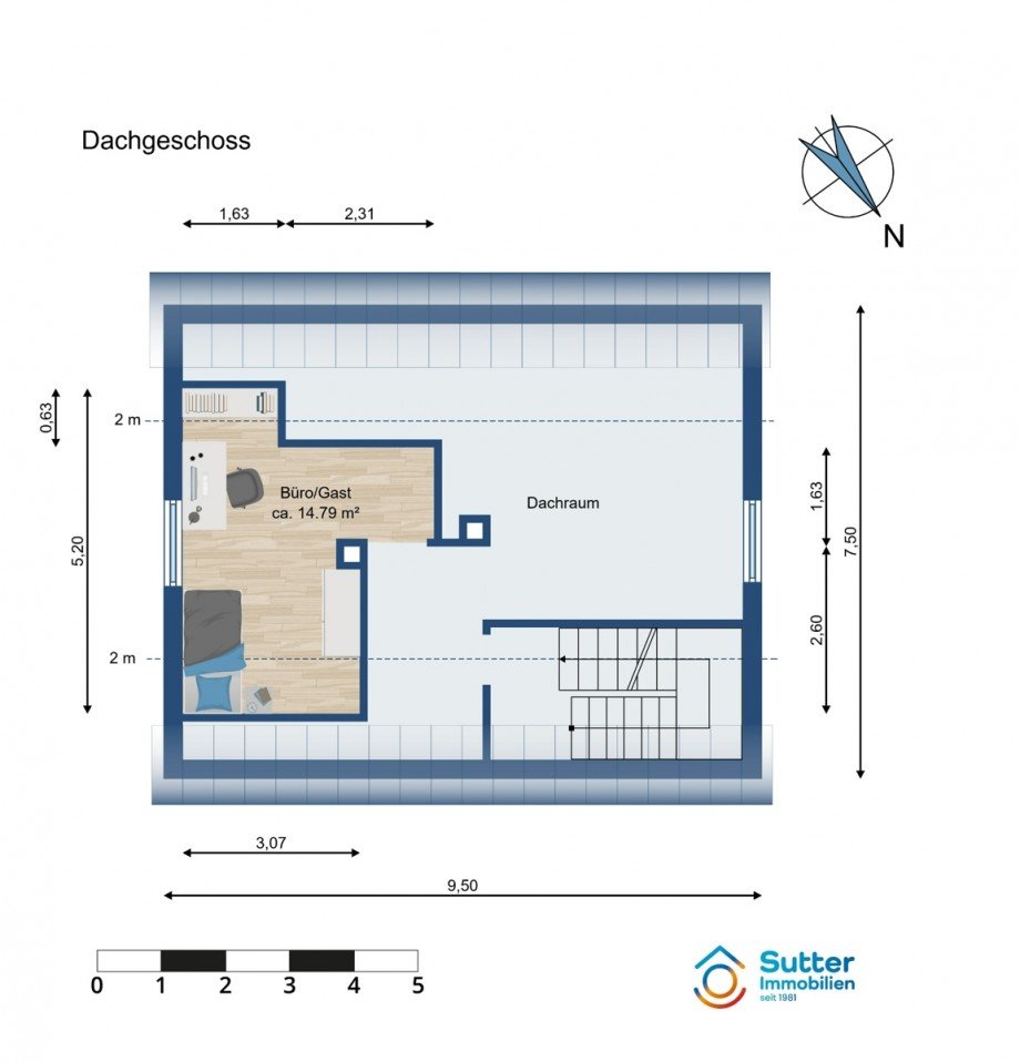Dachgeschoss Stadthaus Kaufbeuren