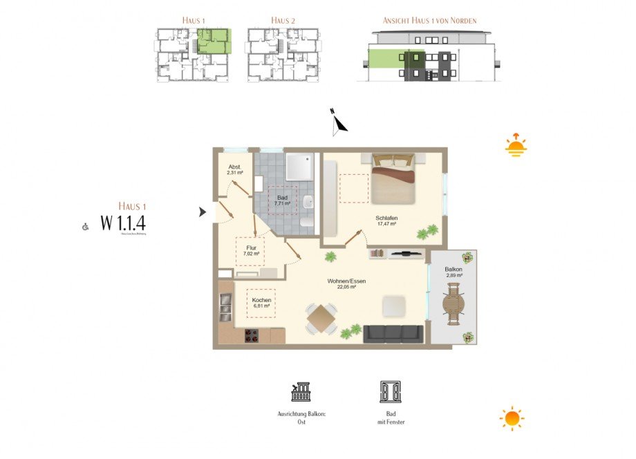Grundriss Etagenwohnung Zellerberg