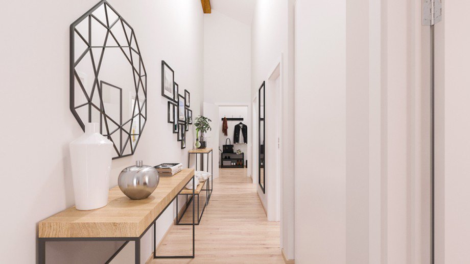Flur Dachgeschosswohnung Aitrang
