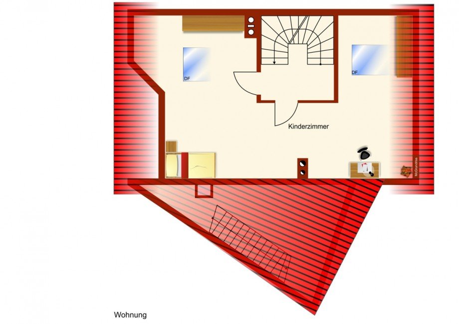 Dachgeschoss Reiheneckhaus Kaufbeuren