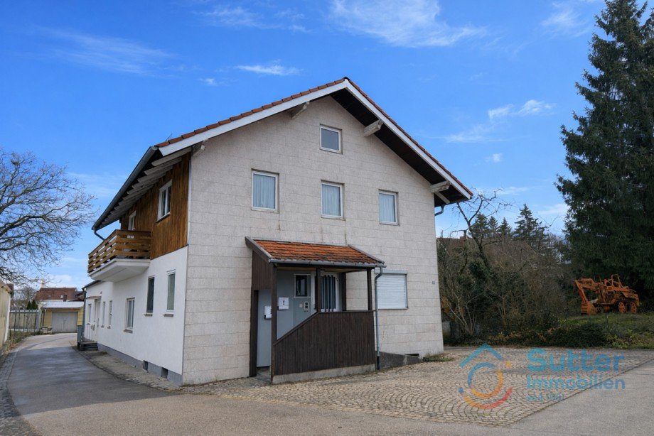 Westansicht Erdgeschosswohnung Kaufbeuren