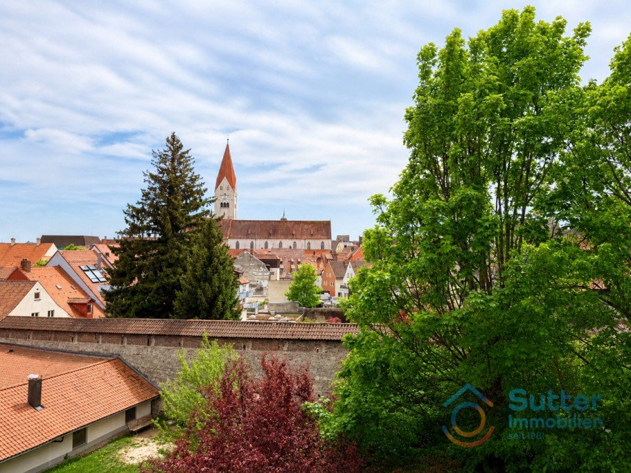 Blick �ber die Altstadt Dachgeschosswohnung Kaufbeuren