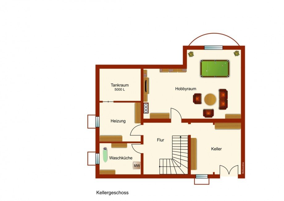 Keller Doppelhaush�lfte Kaltental