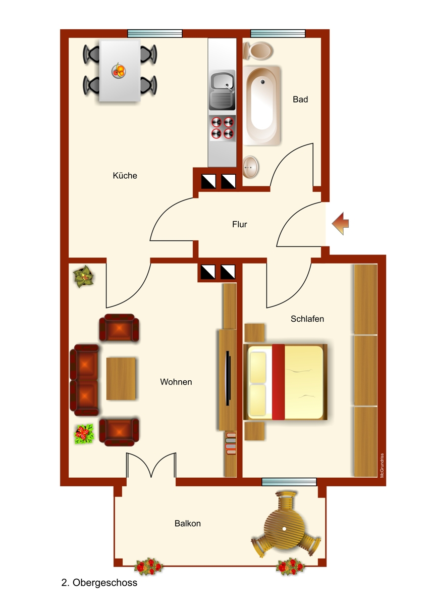 Grundriss Etagenwohnung Buchloe