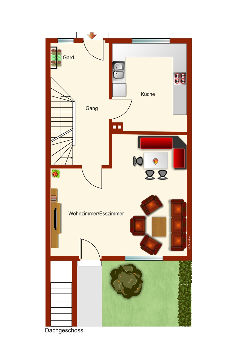 Erdgeschoss Reihenmittelhaus Kaufbeuren