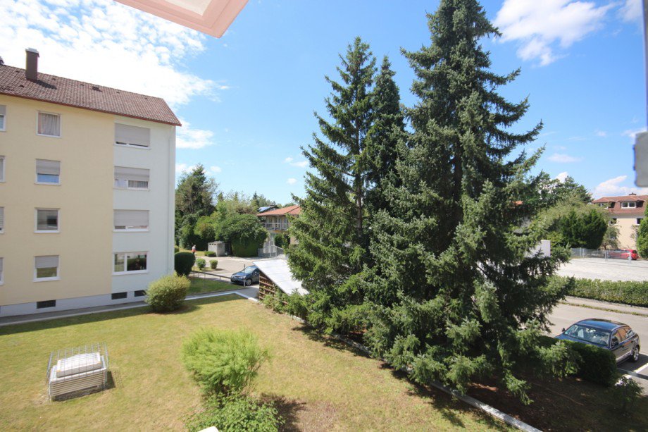 Blick vom Balkon Etagenwohnung Kaufbeuren