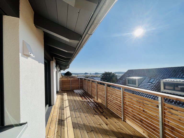 Balkon Aitrang - Aitrang Dachgeschosswohnung Neubau-Erstbezug: 2-Zimmer-Dachgeschosswohnung in Aitrang