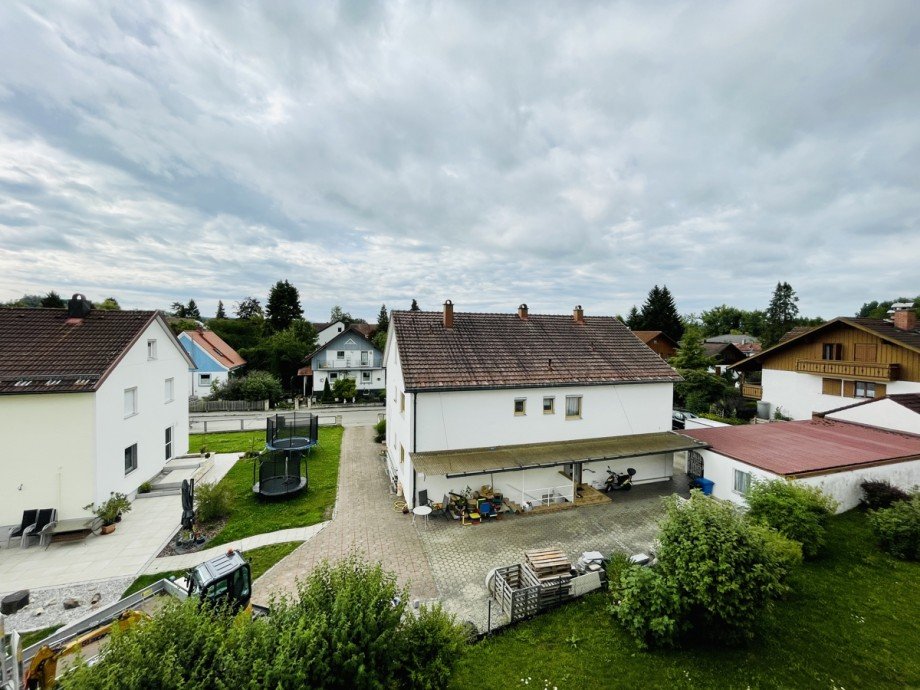 Blick vom Balkon Etagenwohnung Kaufbeuren