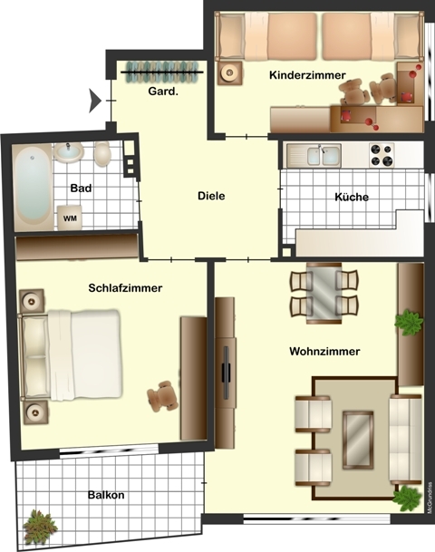 Grundriss Etagenwohnung Kaufbeuren