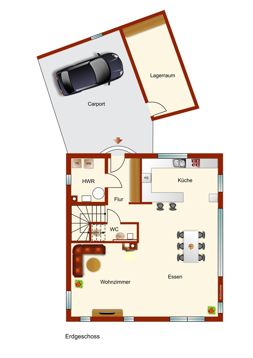 Erdgeschoss Einfamilienhaus Buchloe