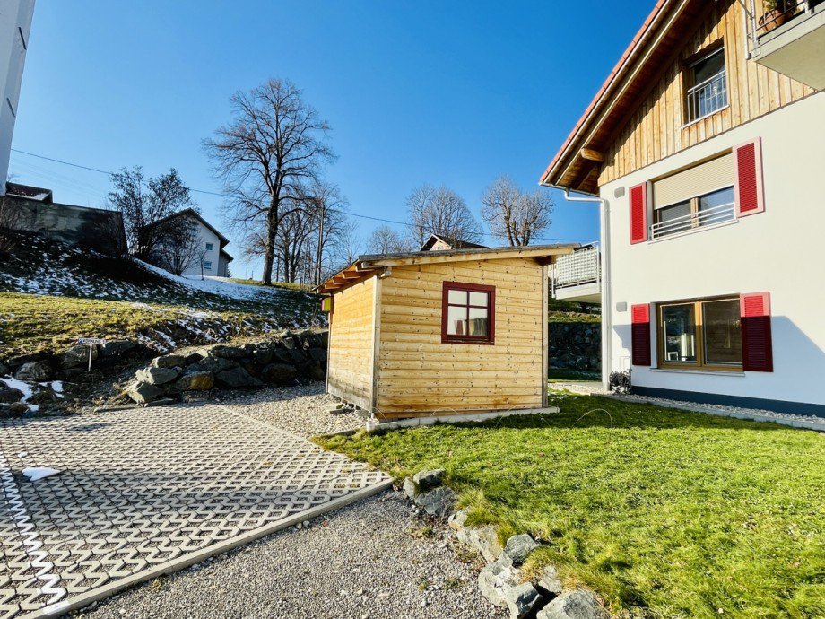 Parkplatz / Gartenh�tte Erdgeschosswohnung St�ttwang