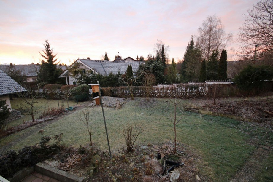 Blick in den Garten Einfamilienhaus Kaufbeuren